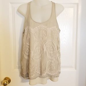 Aqua 100% Silk Tank Top